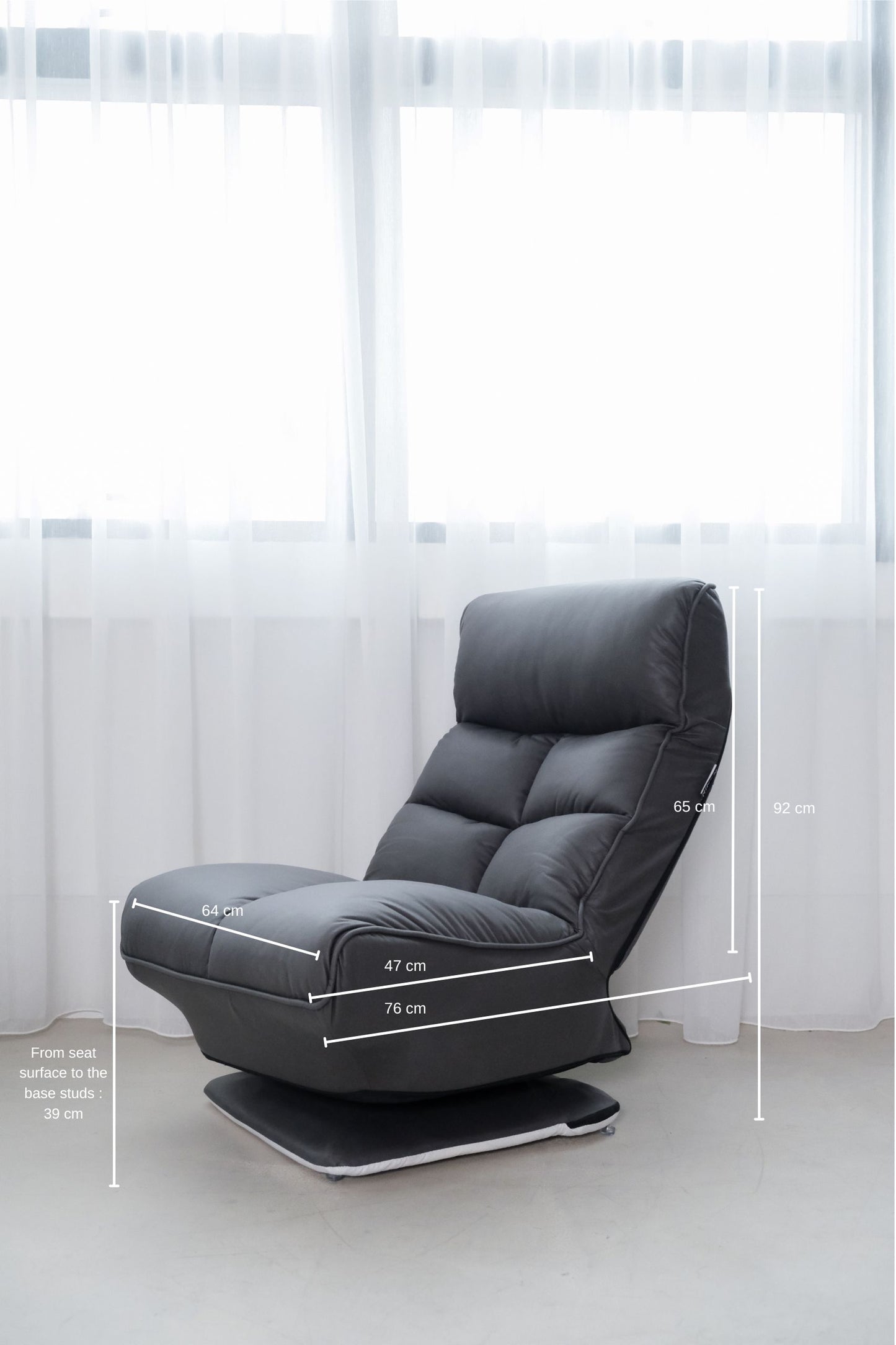 Ojo 360 Armless Swivel Chair