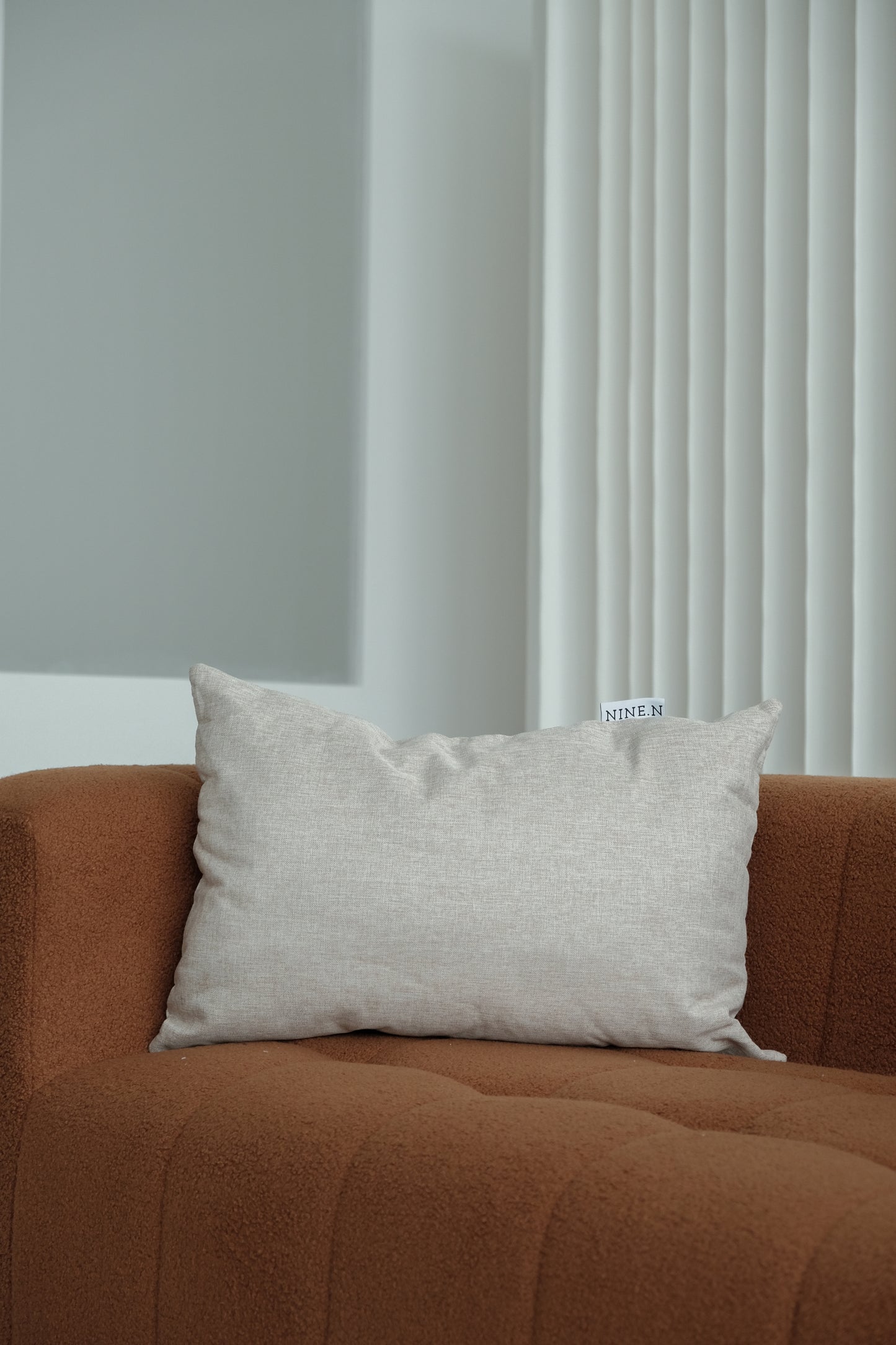 Mashurmaro Throw Cushion in Linen