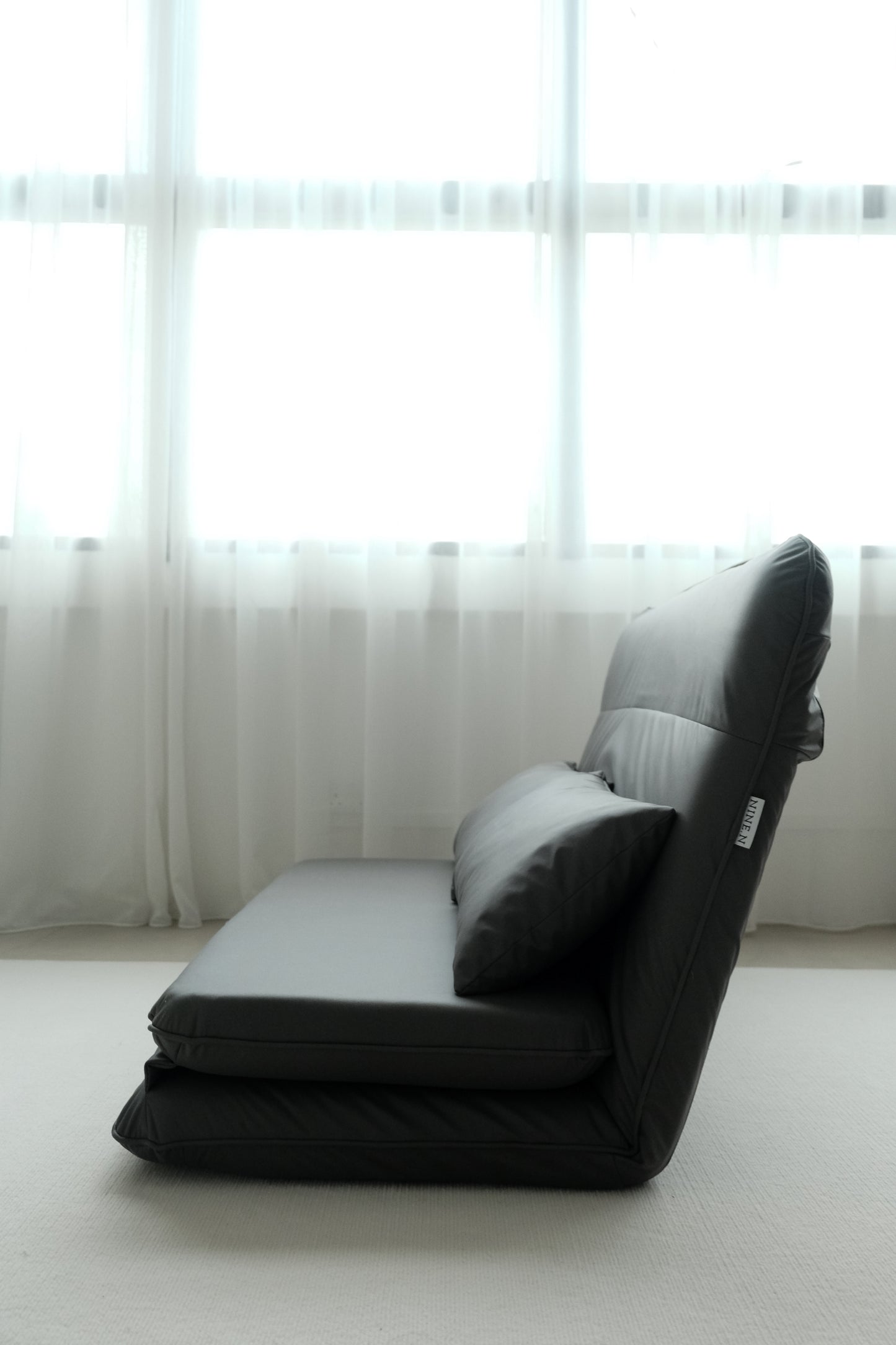 <SOLD OUT> Beddo Floor Sofa Bed for Two + 2 Throw Cushions in Water Resistant Technology Fabric (Pet Friendly)