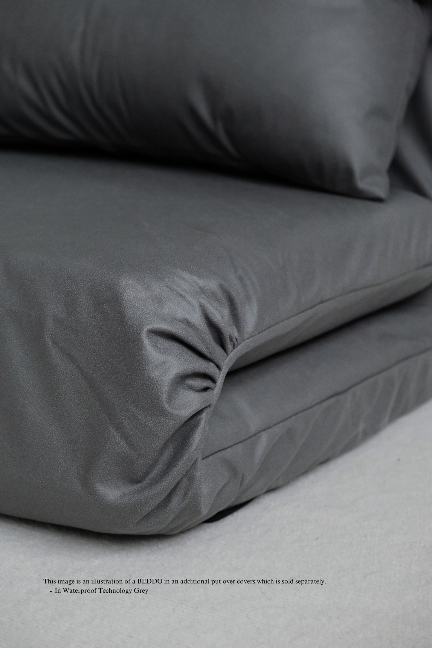 < 15% OFF PREORDER > Beddo Floor Sofa Bed for Two + 2 Throw Cushions in Water Resistant Technology Fabric