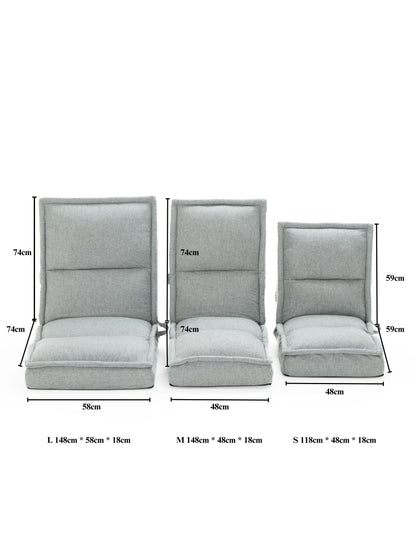 Kaiteki Floor Recliner in Technology Fabric - Off-White