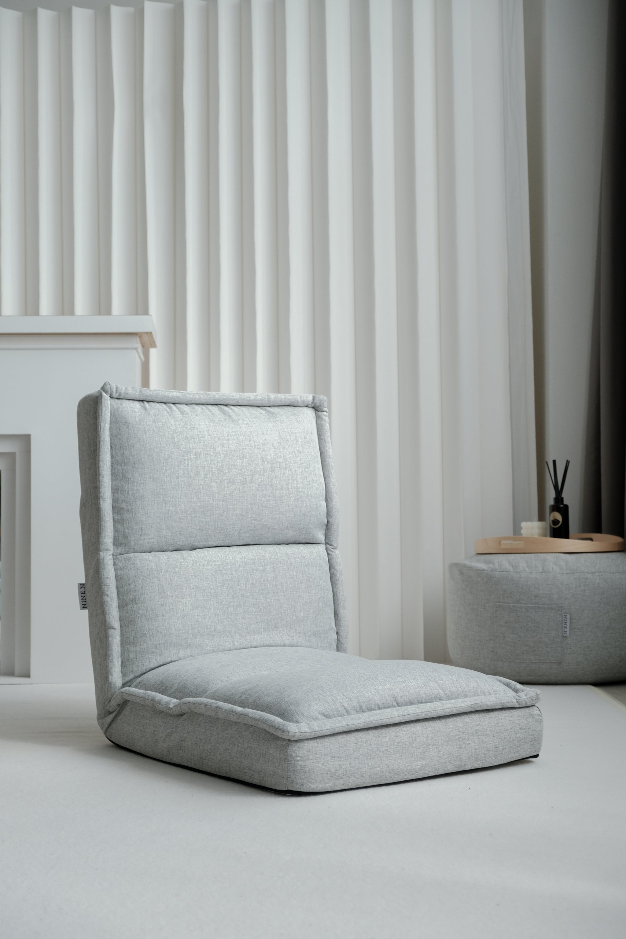 < Preorder > Kaiteki Floor Recliner in Linen (Water Resistant)