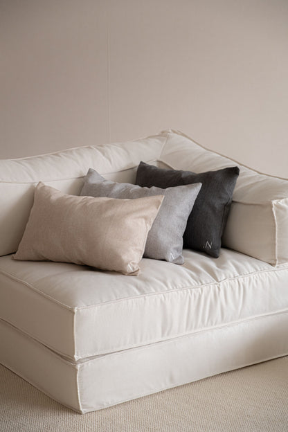 Mashurmaro Throw Cushion in Linen